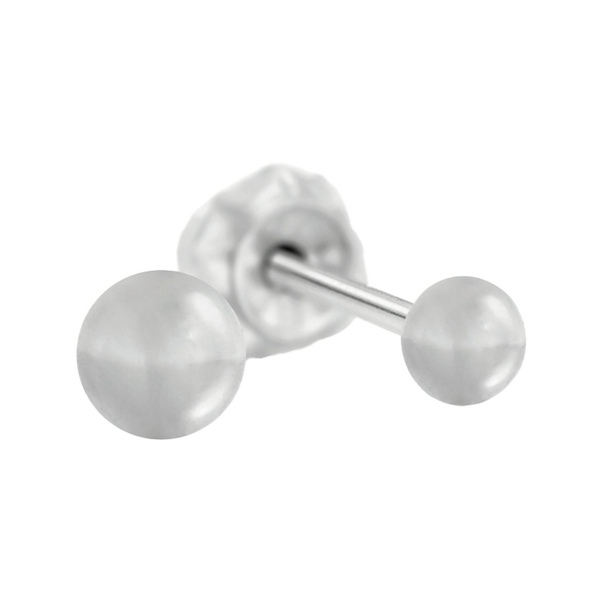 Pendiente Prim Inv 14C Ace-Bola Acero 3 Mm 2 U
