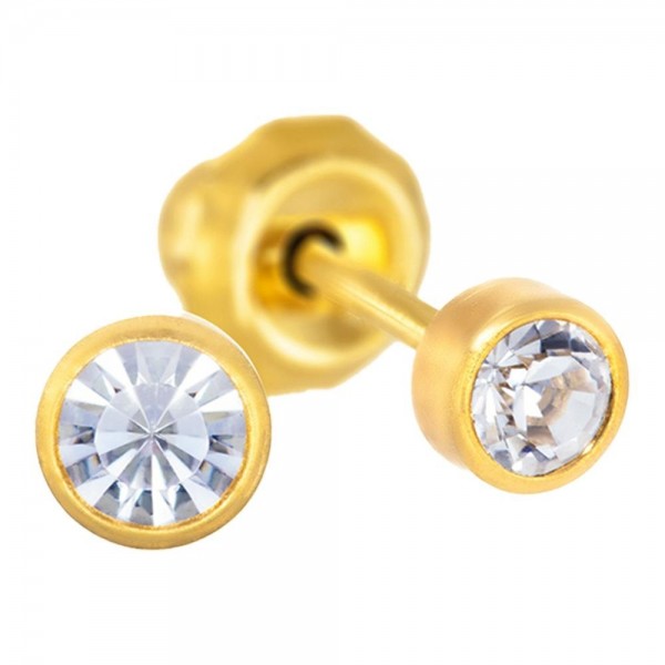 Pendiente Prim Inv 41C 24K-Solit Cris 3 Mm 2 U