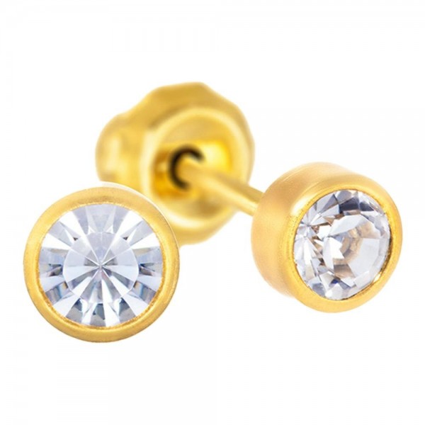 Pendiente Prim Inv 591C 24K-Solit Cris 4 Mm 2 U