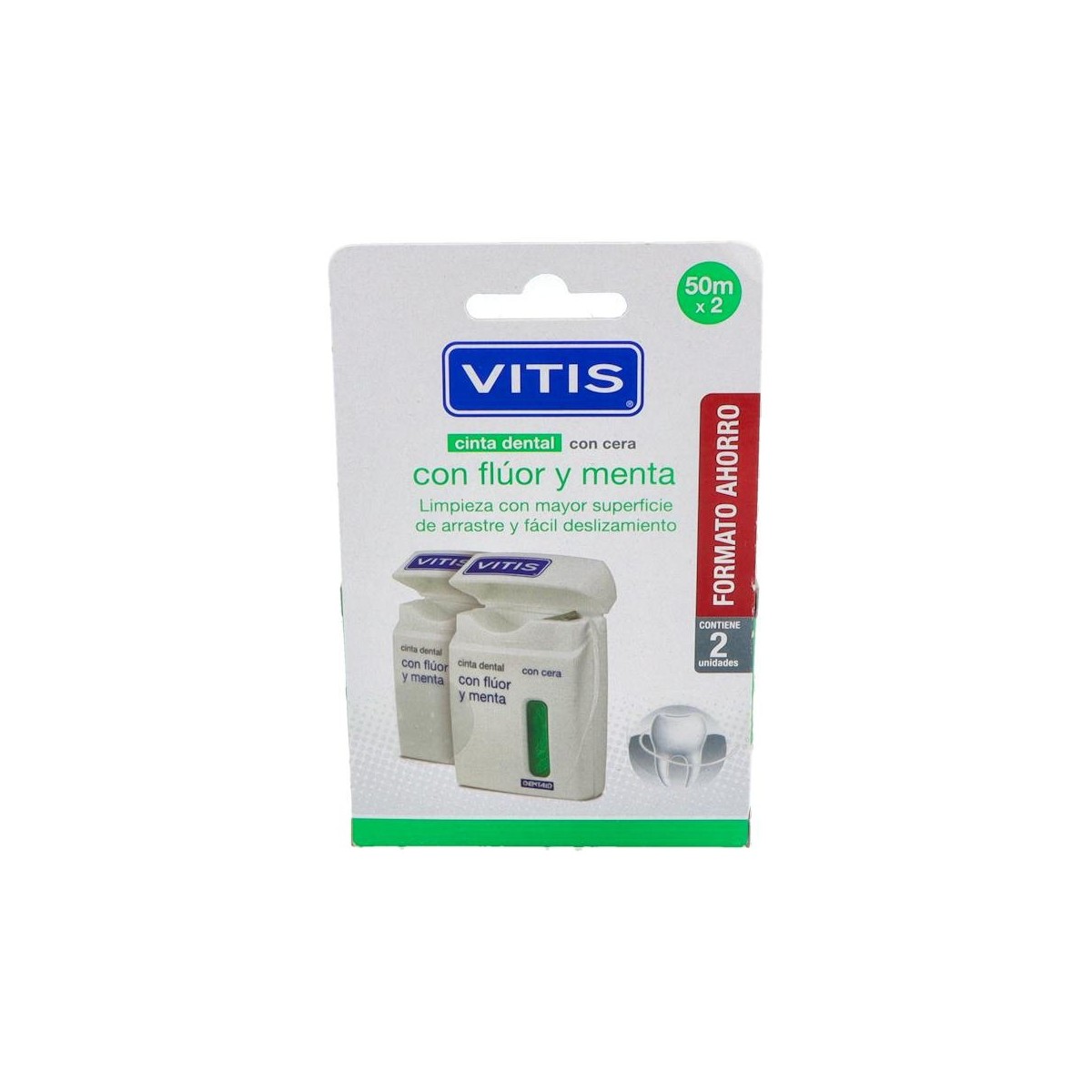 Vitis Pack Vitis Cinta Fluor/Menta 2X50M-V3C