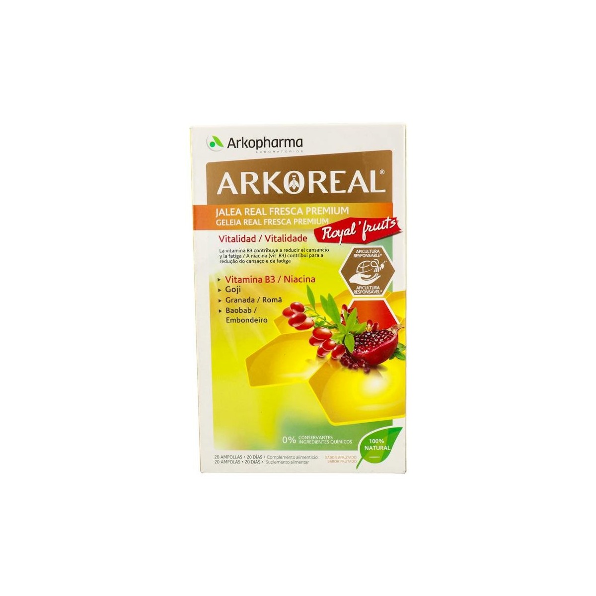 Arkoreal Jalea Real Frutas 20 Viales